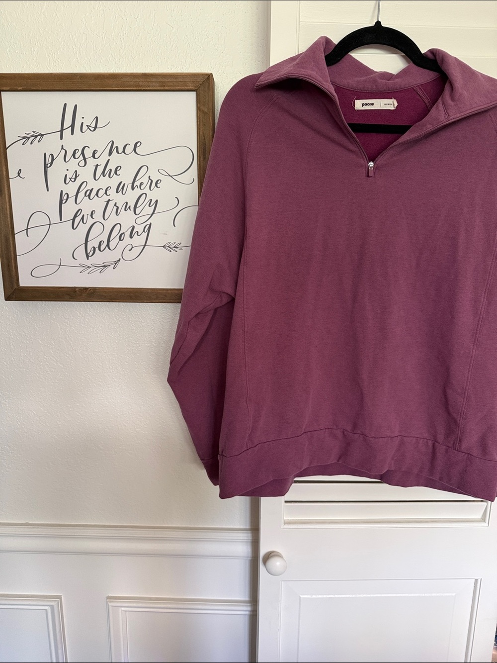 Cozy Half-Zip Pullover - Dusty Plum